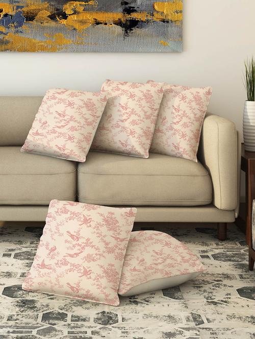 la verve digital printed canvas cushion cover - 13420100 - Very Small Image - 1