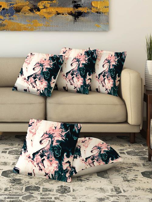 la verve digital printed canvas cushion cover set of 5 - 13420121 - Very Small Image - 1