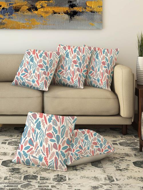 la verve digital printed canvas cushion cover set of 5 - 13420130 - Very Small Image - 1