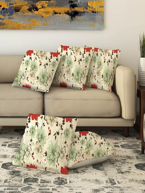 la verve digital printed canvas cushion cover set of 5 - 13420141 - Very Small Image - 1