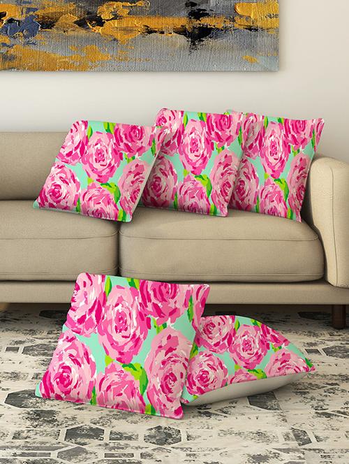 la verve digital printed canvas cushion cover set of 5 - 13420156 - Very Small Image - 1