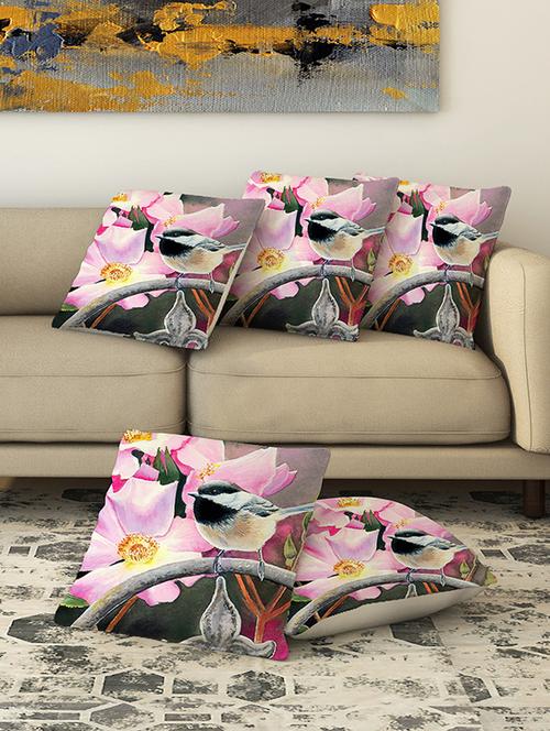 la verve digital printed canvas cushion cover set of 5 - 13420174 - Very Small Image - 1