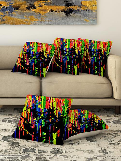 la verve digital printed canvas cushion cover set of 5 - 13420186 - Very Small Image - 1