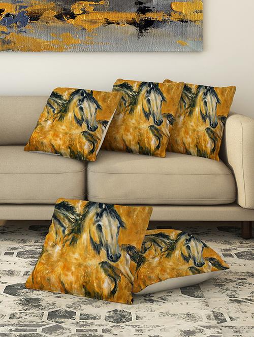 la verve digital printed canvas cushion cover set of 5 - 13420192 - Very Small Image - 1