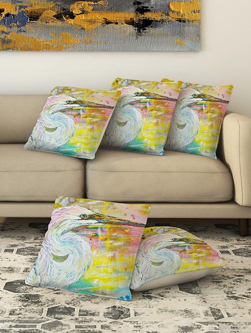la verve digital printed canvas cushion cover set of 5 - 13420196 - Very Small Image - 1