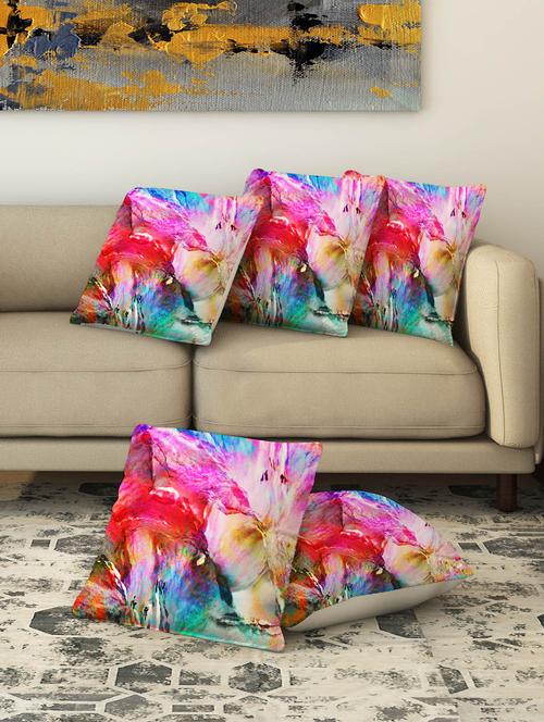 la verve digital printed canvas cushion cover set of 5 - 13420206 - Very Small Image - 1