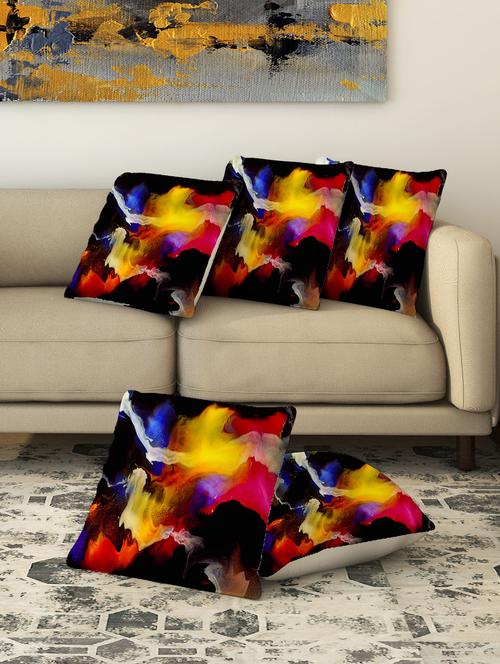 la verve digital printed canvas cushion cover set of 5 - 13420207 - Very Small Image - 1