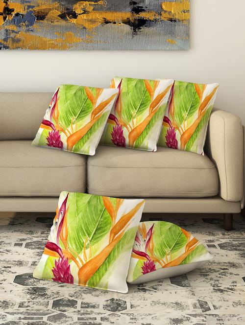 la verve digital printed canvas cushion cover set of 5 - 13420215 - Very Small Image - 1