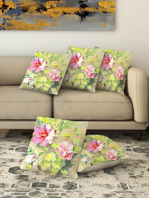 la verve digital printed canvas cushion cover set of 5 - 13420239 - Very Small Image - 1