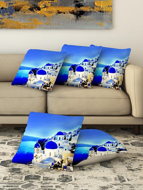 la verve digital printed canvas cushion cover set of 5 - 13420276 - Very Small Image - 1
