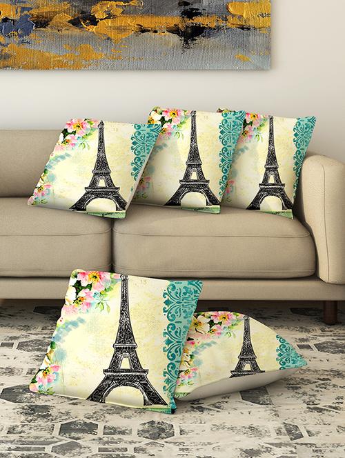 la verve digital printed canvas cushion cover set of 5 - 13420279 - Very Small Image - 1