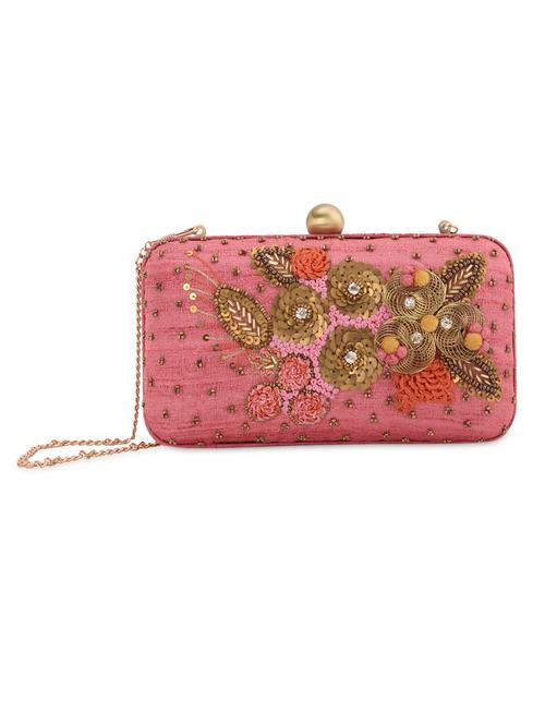 pink embellished box clutch - 13422654 - Very Small Image - 1