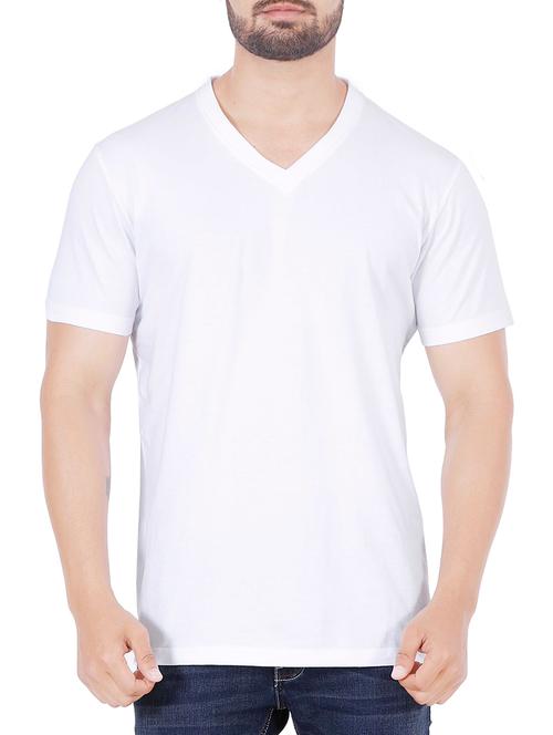 white cotton tshirt - 13425713 - Very Small Image - 1
