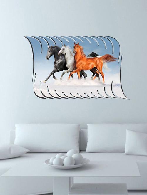 impression wall horse wall stickers - 13426803 - Very Small Image - 1