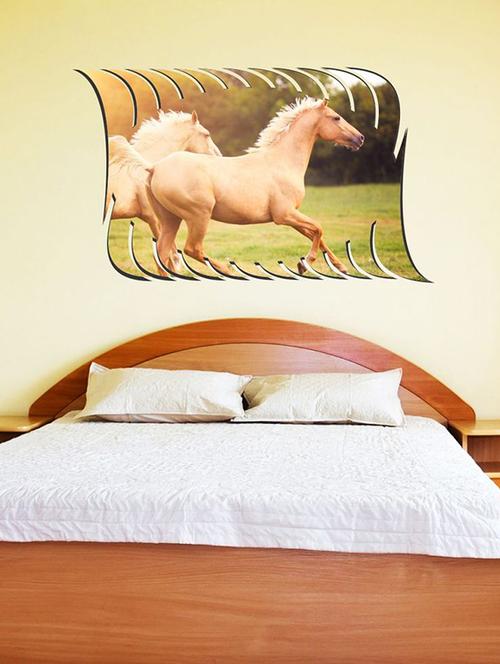 impression wall horse wall stickers - 13426805 - Very Small Image - 1