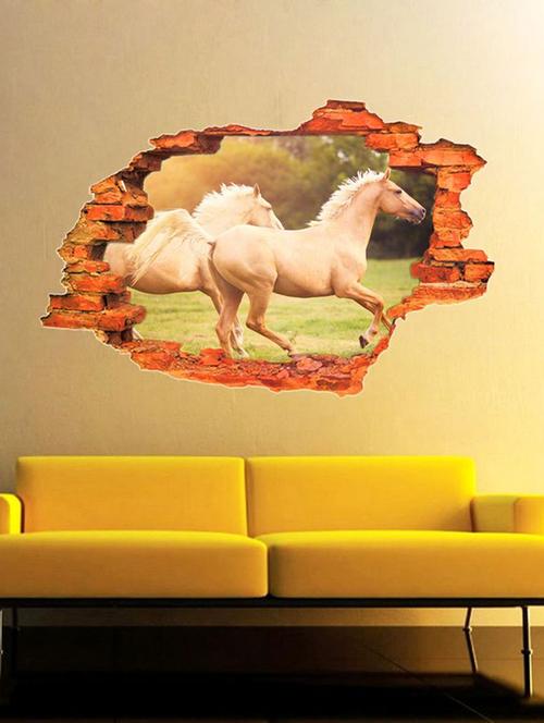 impression wall horse wall stickers - 13426842 - Very Small Image - 1