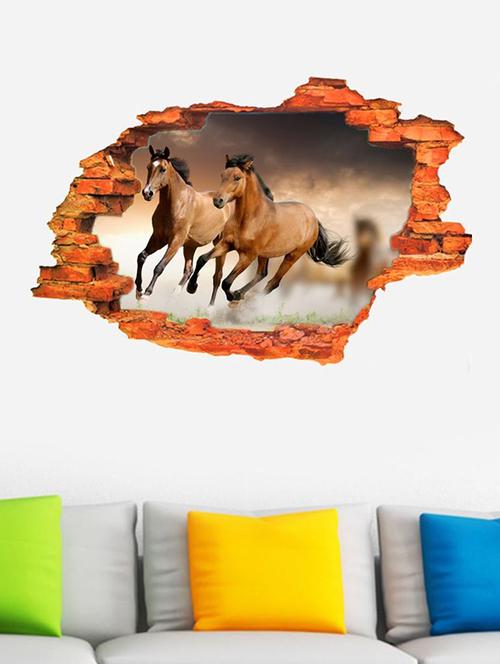 impression wall horse wall stickers - 13426856 - Very Small Image - 1