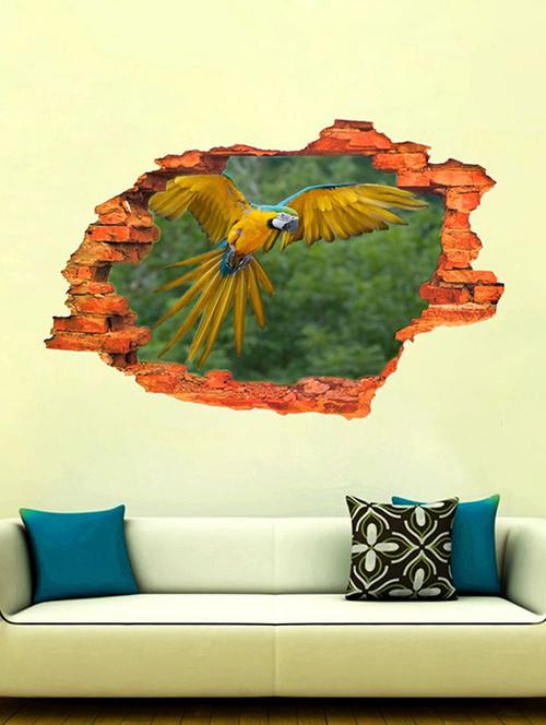 impression wall flying parrot wall stickers - 13426859 - Very Small Image - 1