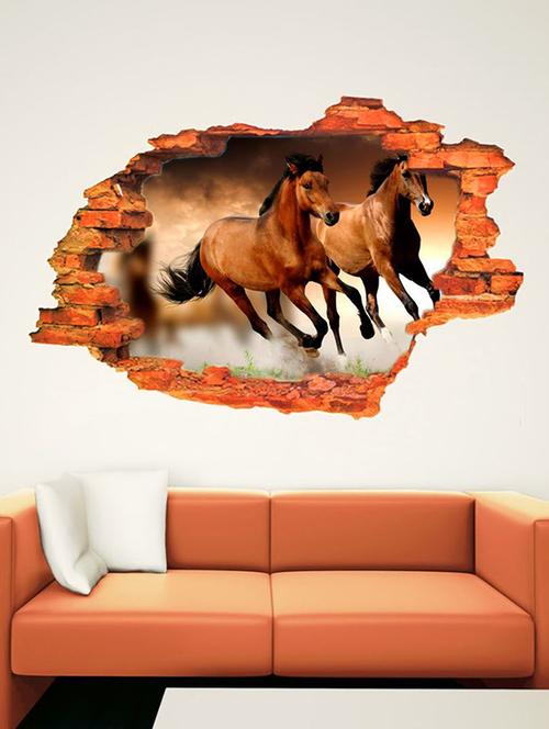 impression wall horse wall stickers - 13426865 - Very Small Image - 1