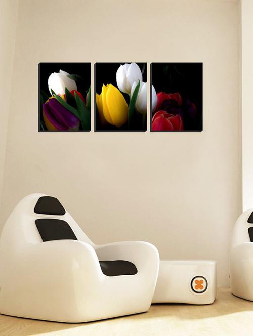 impression wall beautiful flowers vinyl wall stickers - 13426883 - Very Small Image - 1