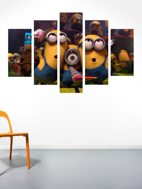 impression wall minions party wall sticker - 13426952 - Very Small Image - 1