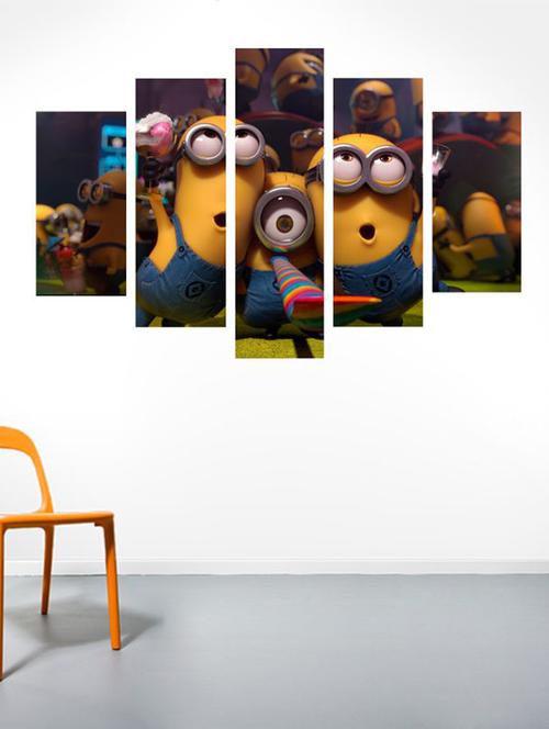 impression wall minions party wall sticker - 13426953 - Very Small Image - 1