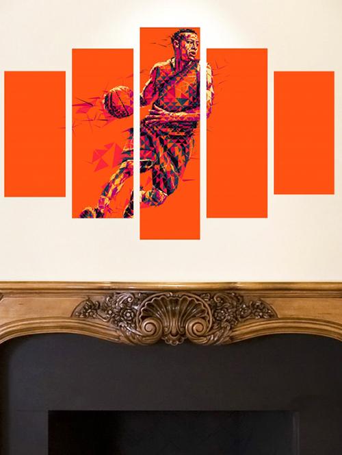 impression wall basketball wall sticker - 13426970 - Very Small Image - 1