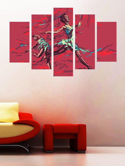 impression wall ballerina dancing wall sticker - 13427054 - Very Small Image - 1