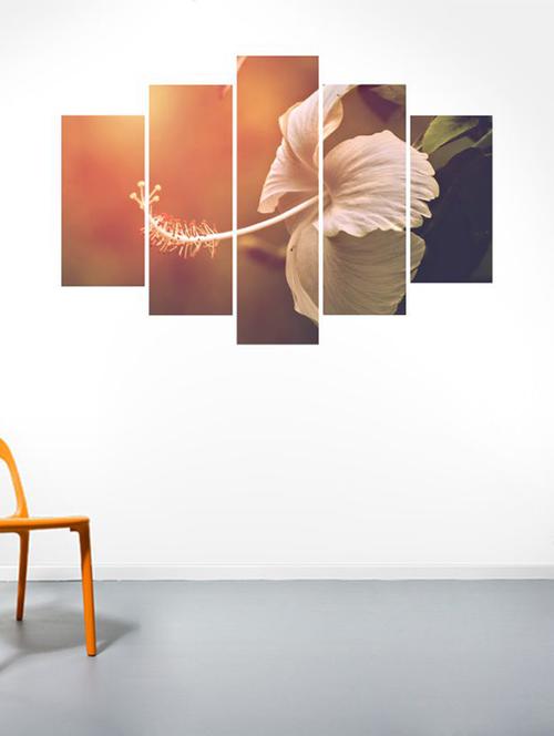 impression wall white china rose wall sticker - 13427110 - Very Small Image - 1