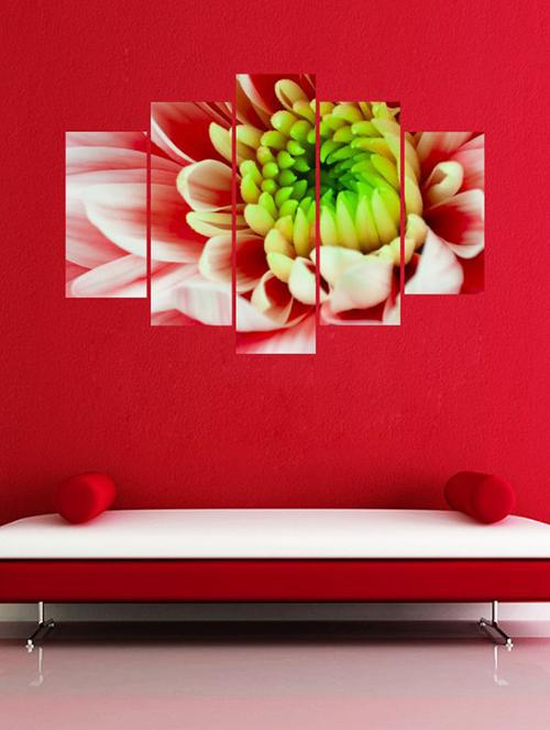 impression wall white n red rose wall sticker - 13427128 - Very Small Image - 1