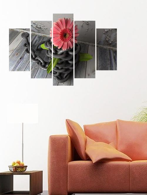 impression wall flower with chain wall sticker - 13427151 - Very Small Image - 1