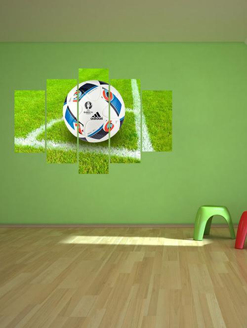 impression wall football green wall sticker - 13427181 - Very Small Image - 1