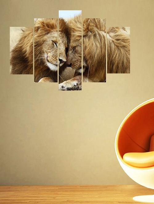 impression wall lions love wall sticker - 13427304 - Very Small Image - 1