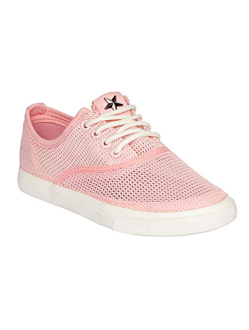 pink canvas laceup sneakers - 13428223 - Very Small Image - 1