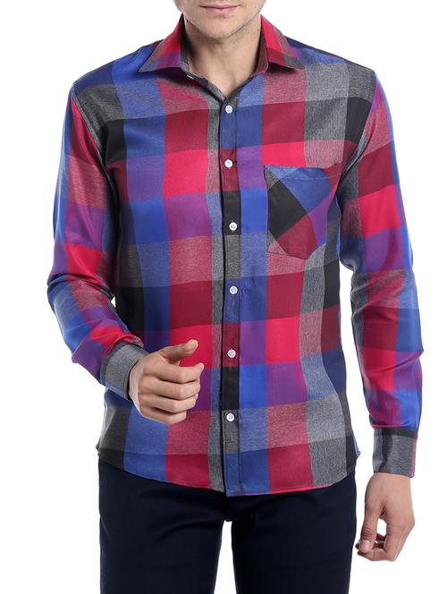 multi colored cotton blend casual shirt - 13429525 - Very Small Image - 1