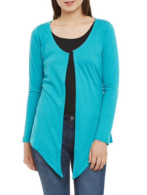 light blue viscose shrug - 13429626 - Very Small Image - 1