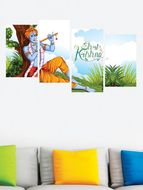 impression wall krishna 4 pieces vinyl wall stickers - 13429873 - Very Small Image - 1