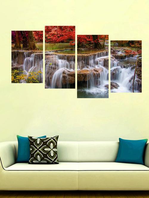 impression wall nature 4 pieces vinyl wall stickers - 13429889 - Very Small Image - 1