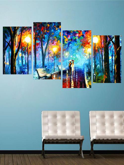 impression wall couple love 4 pieces vinyl wall stickers - 13429899 - Very Small Image - 1