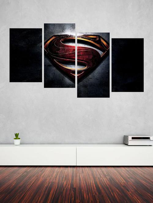 impression wall superman 4 pieces vinyl wall stickers - 13429903 - Very Small Image - 1
