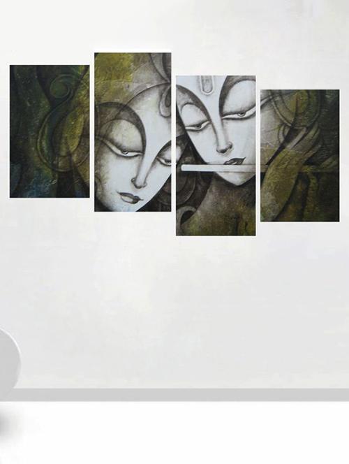 impression wall radha krishna 4 pieces vinyl wall stickers - 13429905 - Very Small Image - 1