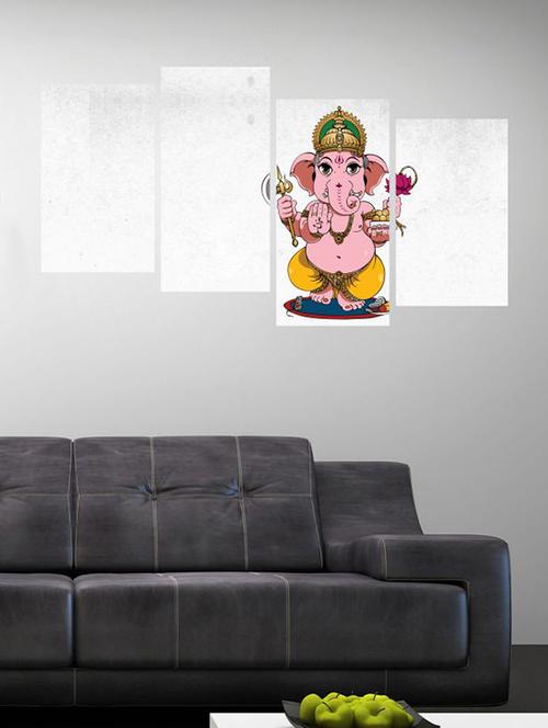 impression wall ganesha 4 pieces vinyl wall stickers - 13429919 - Very Small Image - 1