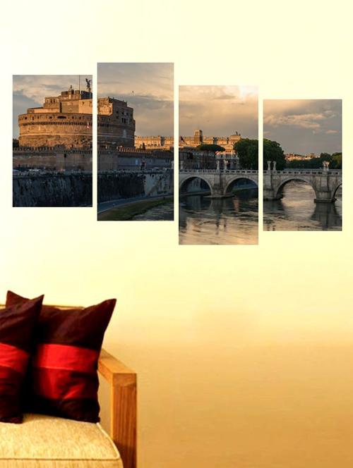 impression wall 4 pieces wall sticker - 13429927 - Very Small Image - 1