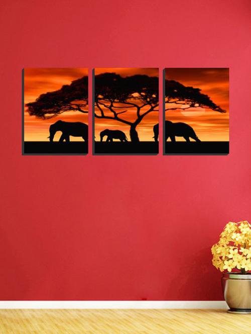 impression wall nature 3 pieces vinyl wall sticker - 13429938 - Very Small Image - 1