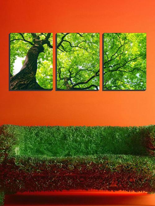 impression wall nature 3 pieces vinyl wall sticker - 13429942 - Very Small Image - 1