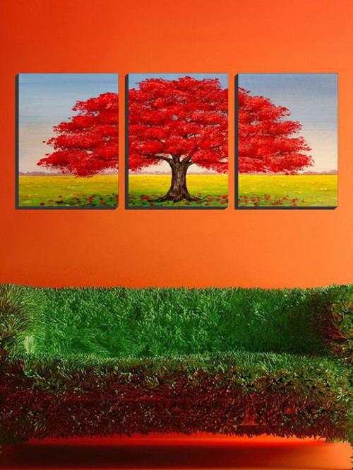 impression wall nature 3 pieces vinyl wall sticker - 13429947 - Very Small Image - 1