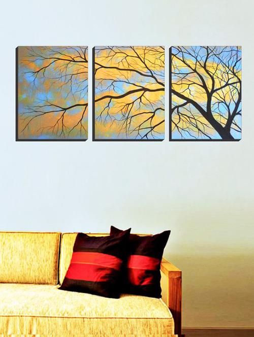 impression wall nature 3 pieces vinyl wall sticker - 13429956 - Very Small Image - 1