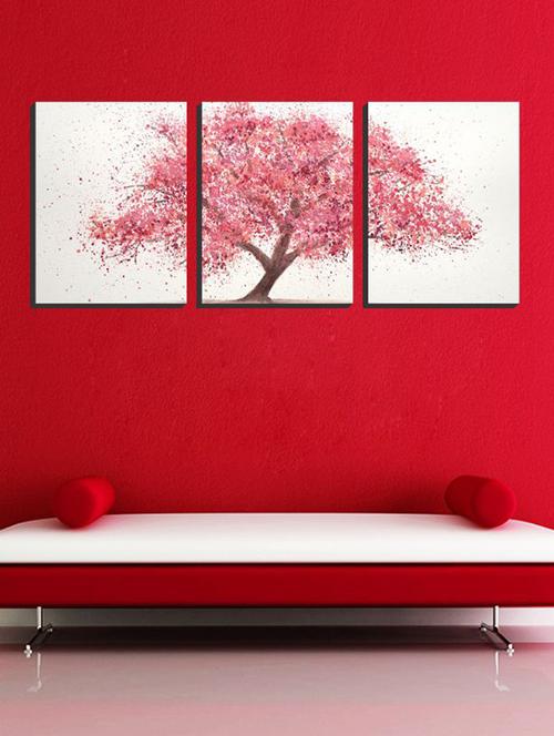 impression wall nature 3 pieces vinyl wall sticker - 13429960 - Very Small Image - 1