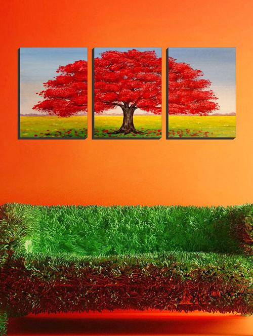impression wall nature 3 pieces vinyl wall sticker - 13429964 - Very Small Image - 1