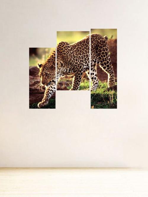 impression wall tiger 3 pieces wall sticker - 13429972 - Very Small Image - 1